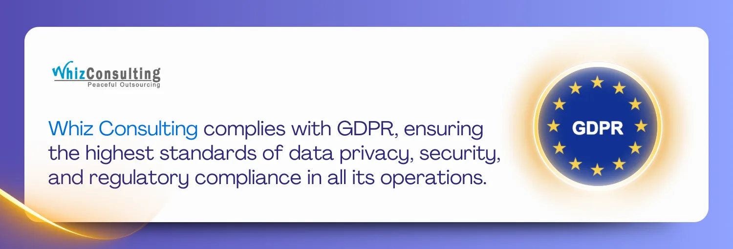 Whiz Consulting Achieves GDPR Certification, Reinforcing Commitment to Client Data Protection 1 GDPR whiz consulting