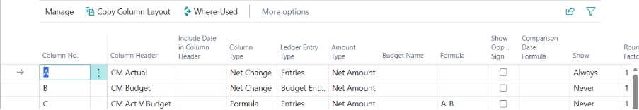 data entry for business central